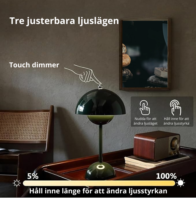 Solvi Trådlös Bordslampa