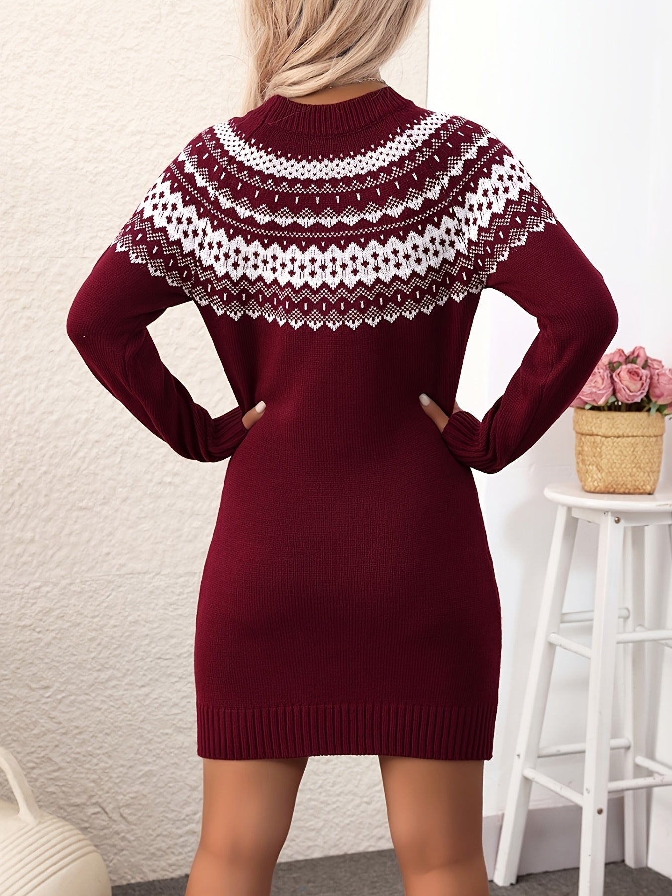 Berlinella | Geometrisk stickad bodycon-klänning