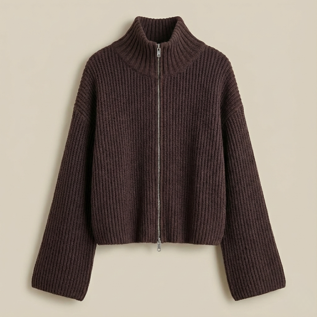 Linnea | Randig Stickad Kofta