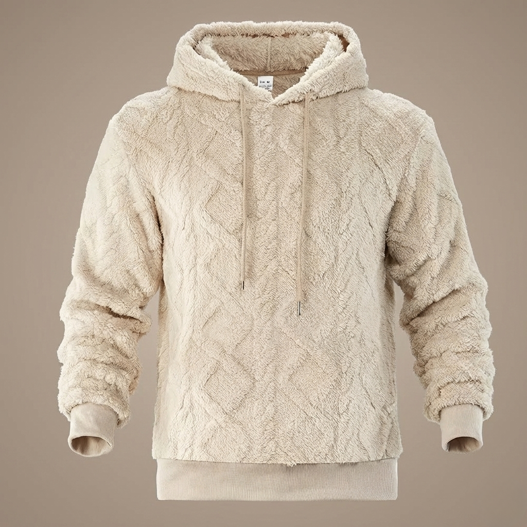 Berlinella | Jacquard Hoodie med Geometriskt Mönster